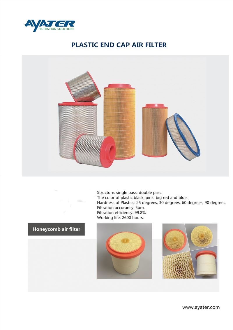 PLASTIC END CAP AIR FILTER_